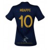 Officiële Voetbalshirt Frankrijk Kylian Mbappé 10 Thuis WK 2022 - Dames